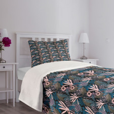 Abstract Tropical Nature Bedspread Set