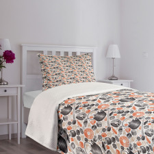 Shrimps Rolls and Wasabi Food Bedspread Set