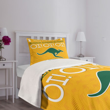 Kangaroo Animal Bedspread Set