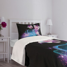 Magic Butterflies on Dark Bedspread Set