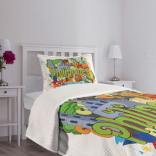 Architecture and Culture Bedspread Set