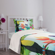 Paradise Flower Blossoms Bedspread Set