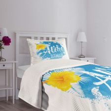 Abstract Buds and Blossoms Bedspread Set