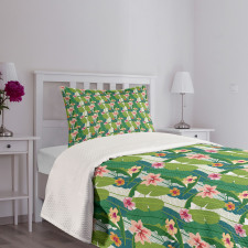 Banana Leaves Hawaii Bedspread Set