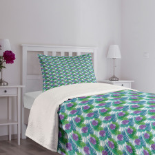 Exotic Island Leafage Bedspread Set