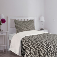 Modern Art Style Stripes Bedspread Set