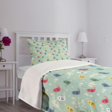 Chamomile Daisy Summer Season Bedspread Set