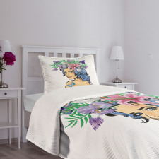 Floral Spring Woman Teen Bedspread Set