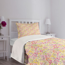 Colorful Twigs and Foliage Bedspread Set