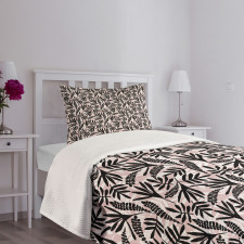 Modern Abstract Foliage Art Bedspread Set