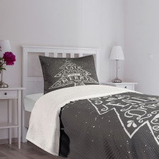 Pine Tree Xmas Bedspread Set