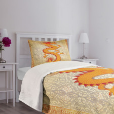 Chinese Folk Elements Bedspread Set