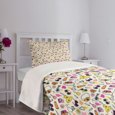 Sandy Summer with Sunglasses Bedspread Set