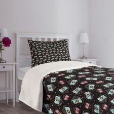 Valentines Romantic Hearts Bedspread Set