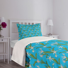 Blooming Lilies Springtime Bedspread Set