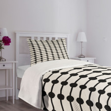 Minimalist Hearts Line Bedspread Set