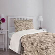 Classic Retro Spring Blooms Bedspread Set