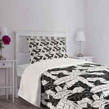 Banana Leaves Tropical Bedspread Set