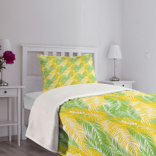 Palm Leaves Hawaii Island Bedspread Set