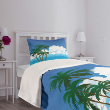 Hawaiian Holiday Island Bedspread Set