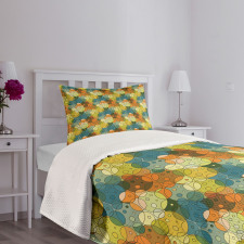 Abstract Circle Pattern Bedspread Set