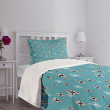 Rhombus with Triangles Bedspread Set