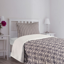 Triangles and Dots Oriental Bedspread Set