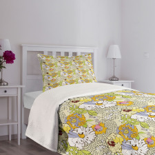 Spring and Summer Flowers Bedspread Set