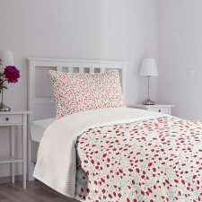 Floral Spring Nature Theme Bedspread Set