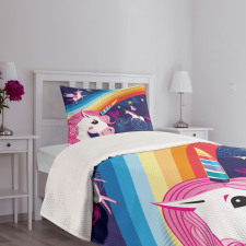 Mythical Animals in the Sky Bedspread Set