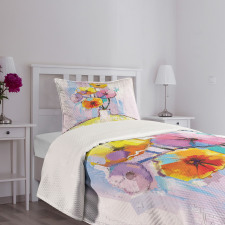 Abstract Oil Paint Art Bedspread Set