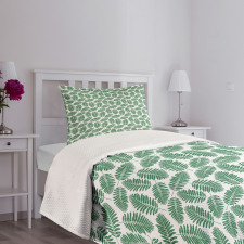 Exotic Leafage Growth Design Bedspread Set