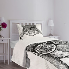 Hipster Cat Modern Design Bedspread Set