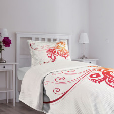 Bird Swirly Wings Bedspread Set