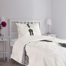 Silhouette Art Bedspread Set