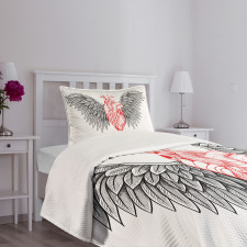 Realist Human Heart Bedspread Set