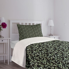 Exotic Foliage Hand Drawn Bedspread Set