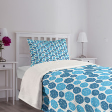 Shapes with Stripes Dots Bedspread Set