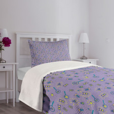 Bugs and Insects Pattern Bedspread Set