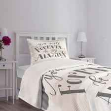 Love Inspiration Strokes Bedspread Set