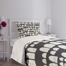 Abstract Primitive Motifs Bedspread Set