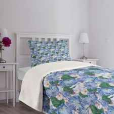 Repeating Exotic Botany Bedspread Set