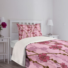 Flora Curly Branches Bedspread Set