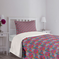 Energetic Colors Chaotic Art Bedspread Set