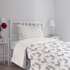Blossoming Flowers Herbs Bedspread Set
