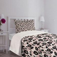 Flowers Abstract Corsage Bedspread Set