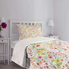 Blossoming Garden Art Design Bedspread Set