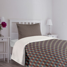 Checkered Boards Cubic Bedspread Set