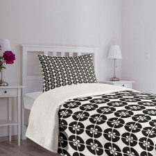 Modern Circles with Dots Bedspread Set