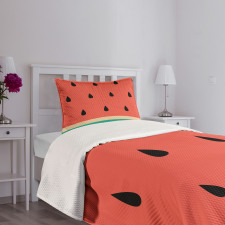 Minimalistic Watermelon Art Bedspread Set